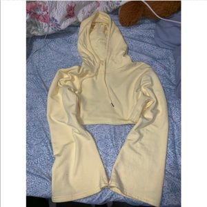 Forever 21 Tops - NEW yellow cropped hoodie Forever 21 Tops - NEW yellow cropped hoodie